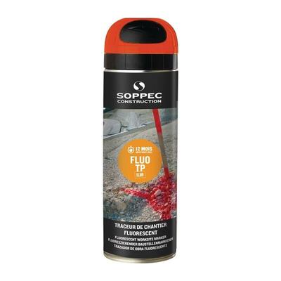 Soppec - 141516E Baustellenmarkierspray fluo tp leuchtorange 500 ml