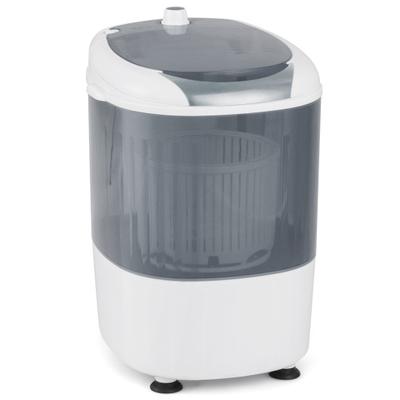 Costway Portable Mini Washing Machine Semi-Automatic Washer and Spinner Combo with Single Tub-Gray