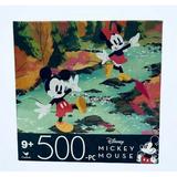 Disney Retro Mickey & Minnie Mouse Crossing Creek Jigsaw Puzzle 500 Pieces 11 x 14 Ages 9+