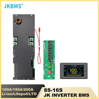 JKBMS Smart Inverter BMS 8S 16S 24V 48V 100A 150A 200A 8S-16S Family Energy Storage