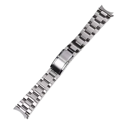 19mm Sub Style Hollow Curved End Silver Steel Watch Band For 5 Snxs73k1 Snxs75 Snxs77 Snxs79k1