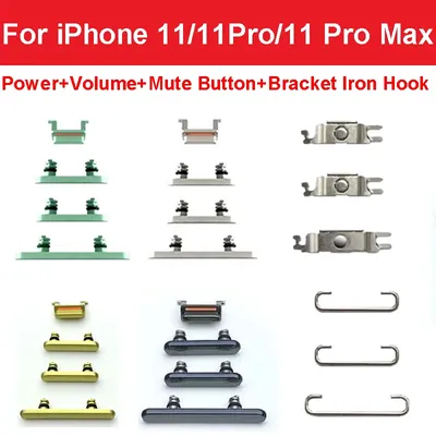 1 Set Power Volume Button For iPhone 11 11 Pro 11 Pro Max On OFF Power Volume Mute Button+Bracket