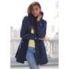Outdoorjacke FRENCH CONNECTION, Damen, Gr. L (44/46), blau (dunkelblau), Web, Obermaterial: 68% Baumwolle, 32% Polyamid. Futter: 85% Polyester, 15% Baumwolle. Ärmelfutter: 100% Polyester, unifarben, casual, figurumspielend ca. Mitte Oberschenkel,...