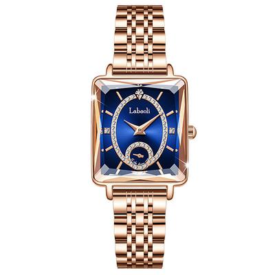 Labaoli Women Quartz Watch Creative Fashion Casual Wristwatch Waterproof Decoration Stainless Steel Watch