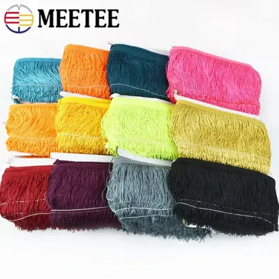 10M 10-30cm Polyester Tassel Fringe for Sewing Clothes Dress Lace Trims Garment Curtain Decorative Trimming DIY Crafts Accessory