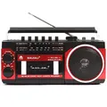 Portatile Vintage Retro USB AM/FM/SW Multibanda Radio Stereo Senza Fili Bluetooth Boombox Mp3 Audio Cassette Lettore di Nastro Registratore