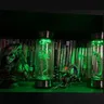 Alien Xeno morph Facehugger Embryo im Glas Reagenzglas LED Flasche Requisite mit 7 Farben führte
