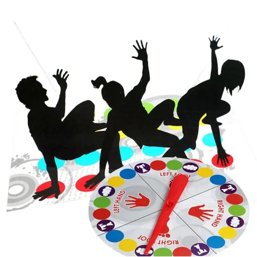 Eltern Kind interaktives Spiel Körper balance Decke klassische Twister Party Kinder Körper drehen