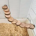 Criceto scala di legno giocattolo per gabbia 6/10 gradini blocchi di arrampicata in legno giocattolo