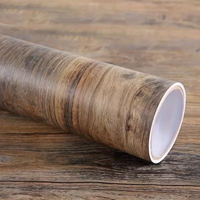 TEMU 1 Roll Vintage Style Imitation Wood Grain Pattern Wallpaper, Waterproof Self-adhesive Contact Paper For Living Room, Kitchen, Bedroom, Home And Dormitory Furniture Decoration