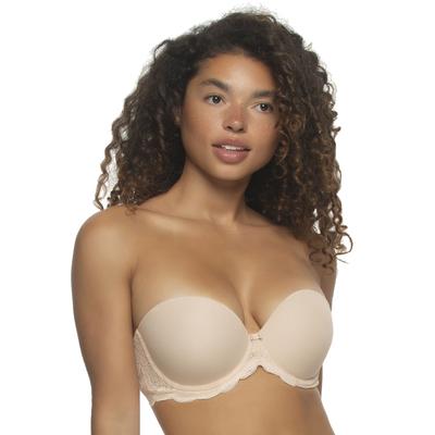 Plus Size Women's Peridot Push Up Strapless Bra by Paramour by Felina in Sugar Baby (Size 36 C)