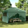 Vidaxl - Tendone per Feste Pieghevole Pop-Up con 4 Pareti Verde