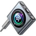 Trasmettitore-ricevitore audio Bluetooth AUX per auto, TV, grigio