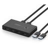 Switch box Switch HUB 4x USB 3.2 Gen 1 Splitter USB per due computer - nero