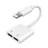 Adattatore splitter per cuffie Lightning per iPhone - 2x Lightning bianco