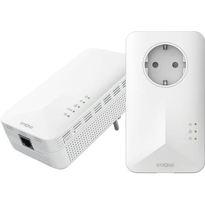 STRONG Reichweitenverstärker "Powerline 1000 Mbit/s Set (2 Einheiten)", weiß (weiß 4), B:15,6cm H:8,5cm T:17,7cm, Router Image