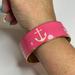 J. Crew Jewelry | J. Crew Bracelet Costume Signed Jewelry Pink Bangle Style Anchor Nautical Preppy | Color: Cream/Pink | Size: Os