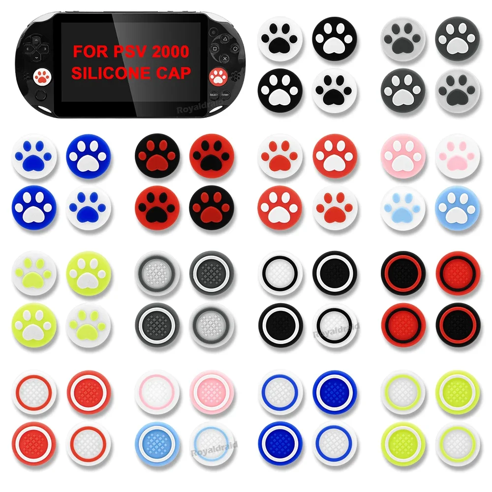 4 pièces/ensemble Silicone souple pouce bâton poignée capuchon Joystick couverture pour PlayStation Psvita PS Vita PSV 1000 2000 étui de protection livraison directe