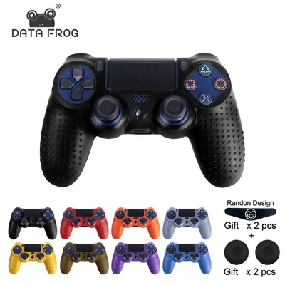 Daten Frosch Anti-Rutsch-Silikon-Schutzhülle für Sony PS4-Controller, Gel-Gummi-Abdeckung für PS4 Image