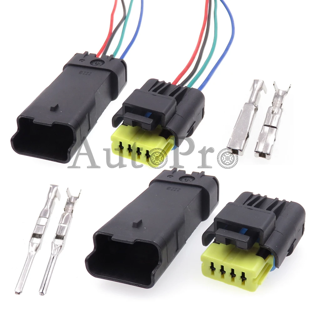 1 Set 4 Loch Auto Rücklicht Rückfahr Kamera Wasserdicht Draht Steckdosen Für Peugeot Citroen 211PC042S4021 211PL042S0049 Image