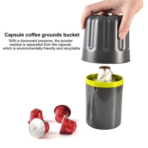 1 Satz Kapsel Kaffeepulver Eimer Kapsel Kaffeepulver Rückstände Trenn behälter Kompakt typ für Home