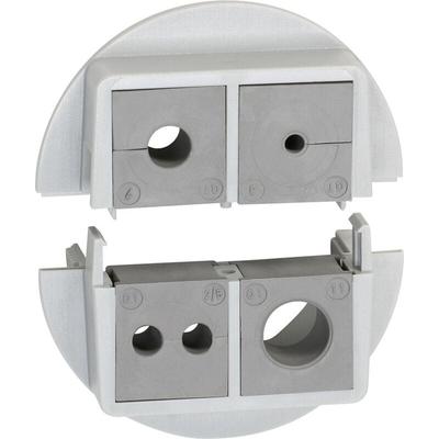 Qvt 50/4 Kabeldurchführung teilbar Polycarbonat Grau 1 St. - Icotek Image