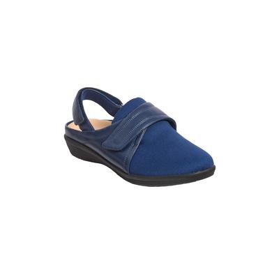 Extra Wide Width Women's The Bryce Orthotic Sling by Comfortview in Navy (Size 8 1/2 WW)