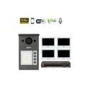 Kit videocitofonico ip - Wi-Fi Posto esterno VTO3311Q-WP + Switch PFS3005-4ET-60 + Monitor 7'