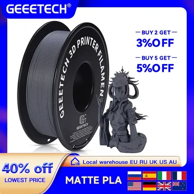 Geeetech 1kg 1.75mm Matte PLA 3D Printer Filament Vacuum Packaging Overseas Warehouses A variety of