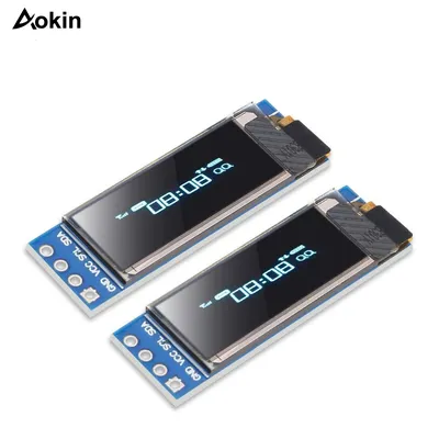 0.91 Inch 6Pin IIC I2C SPI Interface OLED White/Blue LCD Display Module 0.91" Drive SSD136 Board for