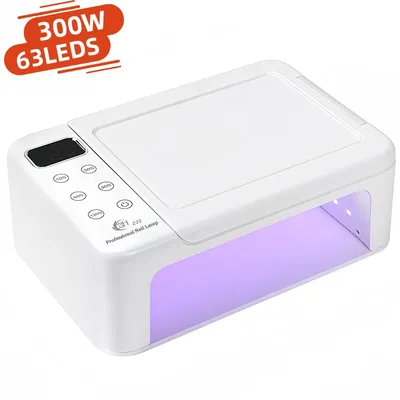 300W High-power Nail Dryer Lamp For Machine With Hand Pillow Wear 63LEDS UV LED Lamp for Press On