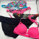 Victoria's Secret Swim | Bikini Tops Bottoms Sz M Victoria’s Secret Hollister Abercrombie Cotton On | Color: Black/Blue/Pink | Size: M