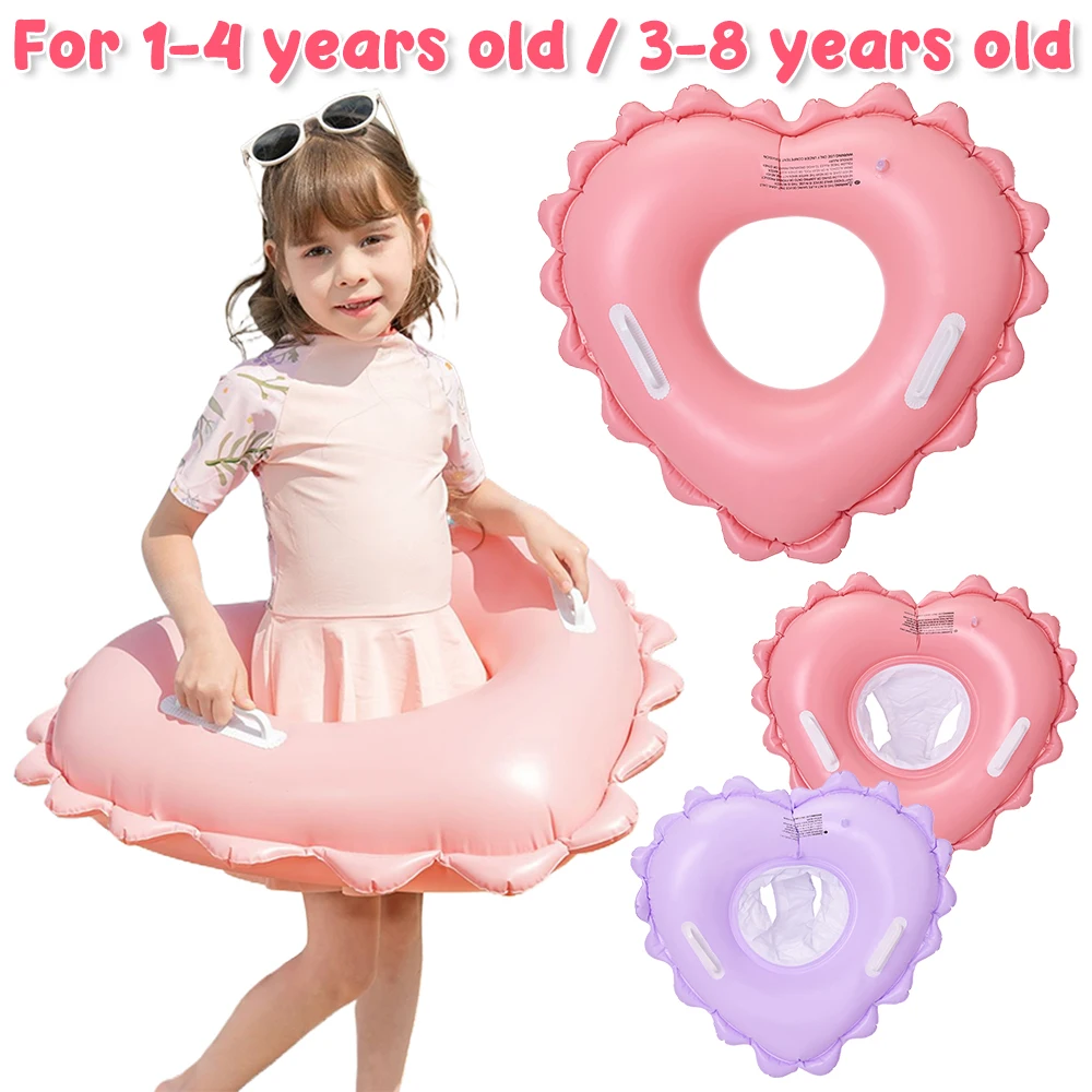 Aufblasbarer Schwimm ring für Kinder Kind Kleinkinder Baby Schwimm ring Herz aufblasbarer Schwimm kreis Pool Schwimm sitz Spielzeug Schwimm ring