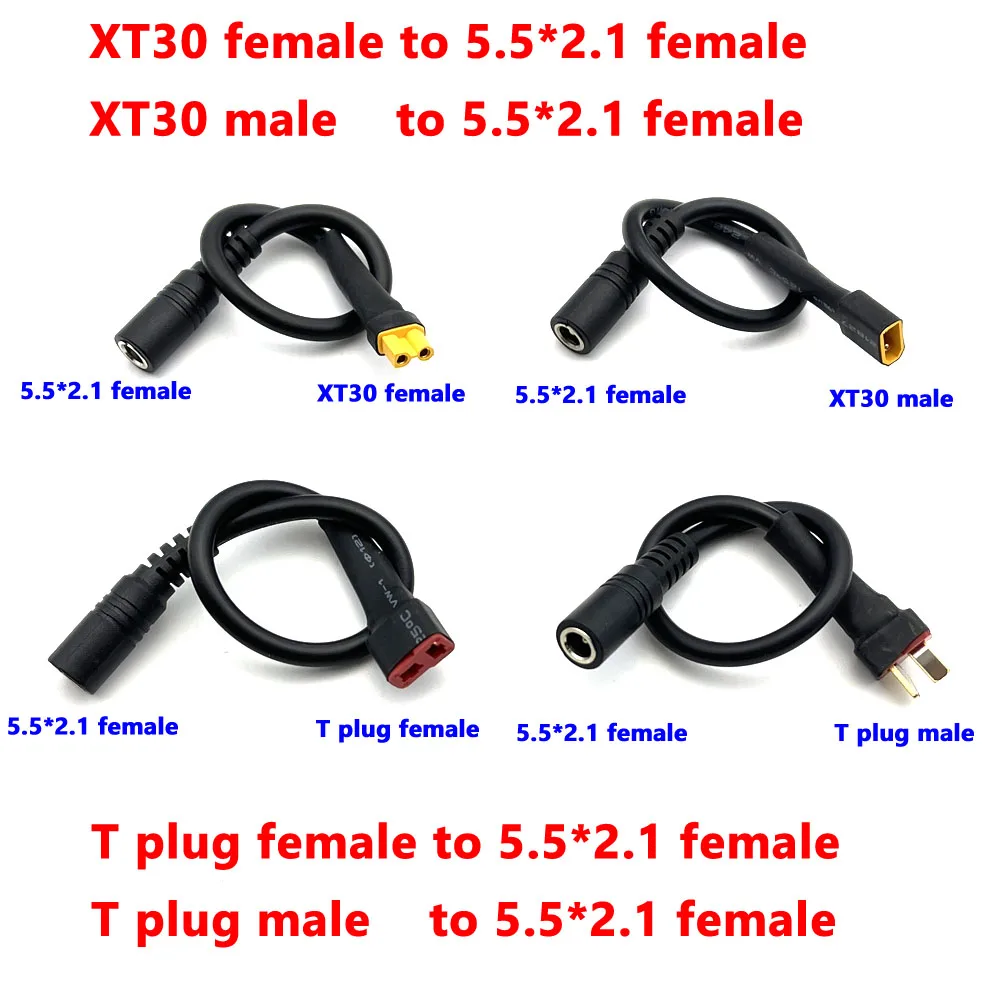 XT30 XT60 Männlich Weiblich auf T Stecker Stecker Lade Adapter Kabel Konverter Blei 18AWG für RC Hobby Batterie RC Modelle