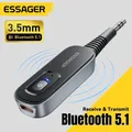 Essager Bluetooth 5.1 Adattatore Trasmettitore Ricevitore Audio Wireless Per Auto Musica Cuffia Altoparlante Adattatore Wireless Jack da 3,5 mm