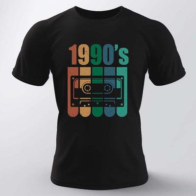 TEMU Cassette Tape Print T Shirt, Tees For Men, Casual Short Sleeve T-shirt For Summer Image
