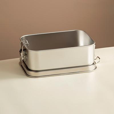 TEMU 1pc, Lunch Box, 304 Stainless Steel Bento Box, Food Container, For School Students And Office Workers, Kitchen Gadgets, Kitchen Accessories, Travel Accessories