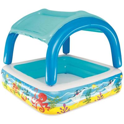 Bestway - Planschbecken mit Dach Blau 140x140x114 cm 52192 Image