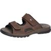 Pantolette WALDLÄUFER "Harald", Herren, Gr. 11 (46), braun (dunkelbraun), Nubukleder, klassisch, Schuhe, Sommerschuh, Schlappen, Klettschuh, in Weite H (= sehr weit)