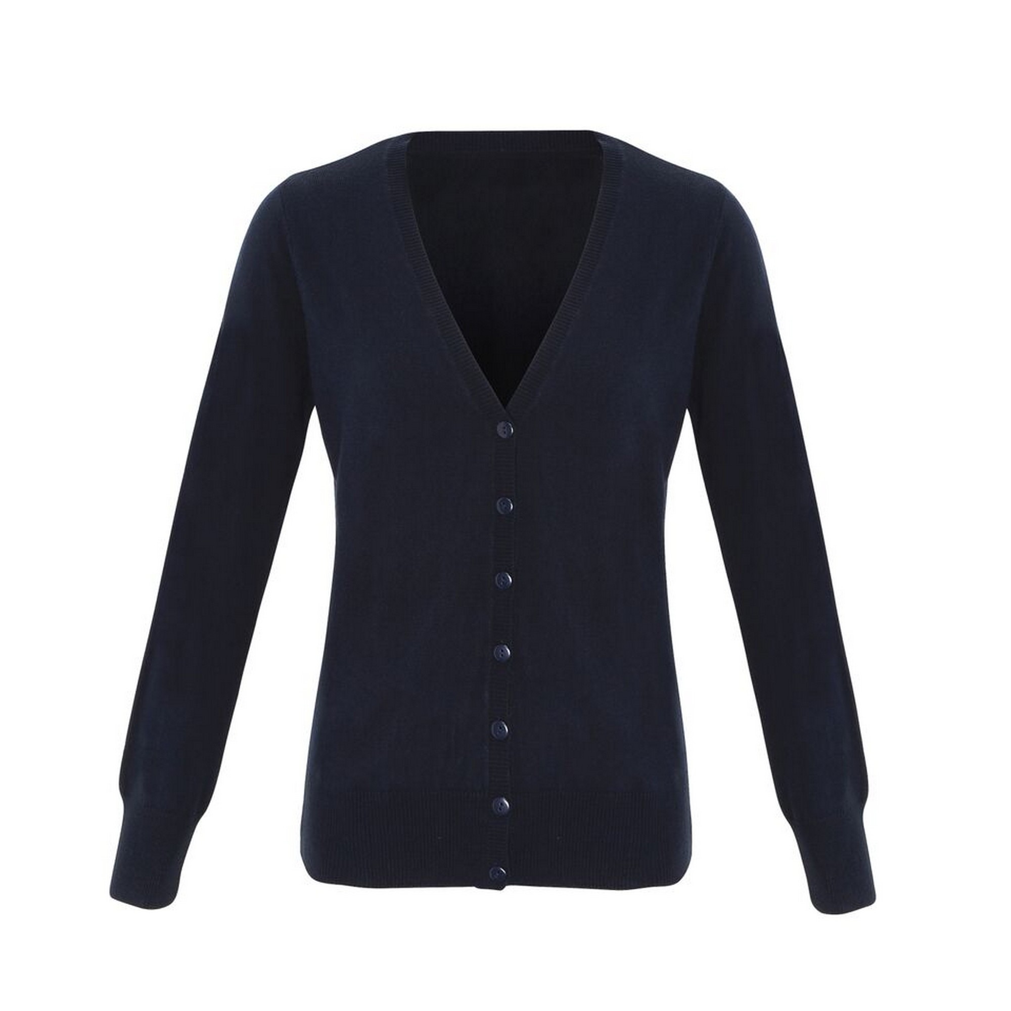 Premier Womens/Ladies Essential Acryl-Strickjacke (Marine) Image