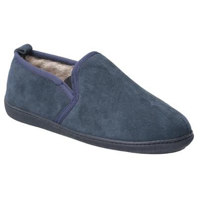 Hush Puppies Herren Arnold Slip On Leder Pantoffel (Marine) Image
