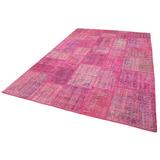 Pink 81" x 119" L Area Rug - Bungalow Rose Vipin Rectangle 6'9" X 9'11" Area Rug 119.0 x 81.0 x 0.4 in Cotton | 81" W X 119" L | Wayfair
