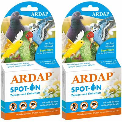 Ardap Spot-on f.Ziervögel und Brieftauben Doppelpack 2x2 St Tropfen Image