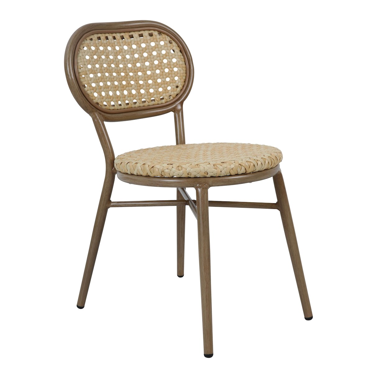 Oviala Business Terrassenstuhl aus Aluminium und synthetischem Rattan Image