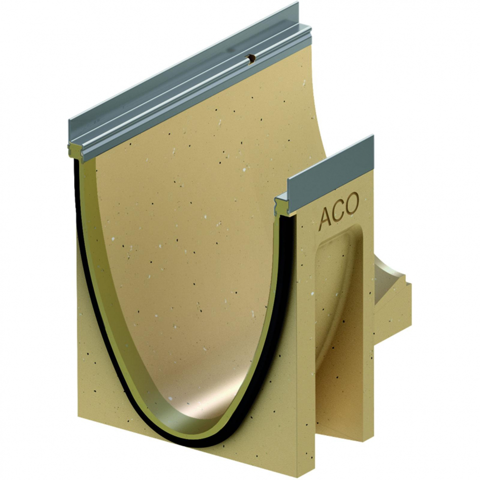 ACO Drain Multiline Seal in Entwässerungsrinne mit Sohlensprung, Stahl verzinkt, 0-10,V300 Image