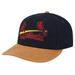 Men's New Era Navy St. Louis Cardinals Team Suede Visor Low Profile 59FIFTY Fitted Hat