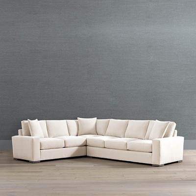 Edessa 2-pc. Right-Arm Facing Sofa Sectional - Parchment Ingenue Fabric - Frontgate