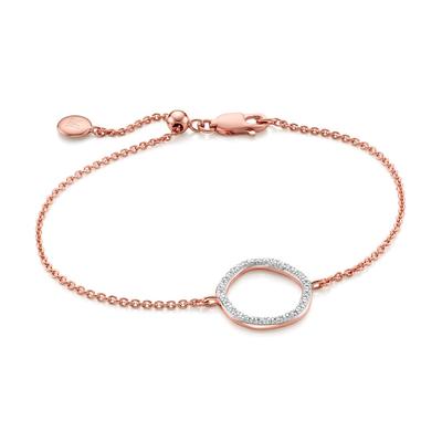 Rose Gold Riva Circle Diamond Bracelet Diamond