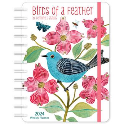 Geninne Zlatkis 2024 Weekly Planner: Birds Of A Feather