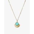 Damen Anhänger Halskette Vintage Halskette Halskette Königliches Blau Himmelblau Gold Edelstahl Elegant Vintage Mode Schneeflocke Augen